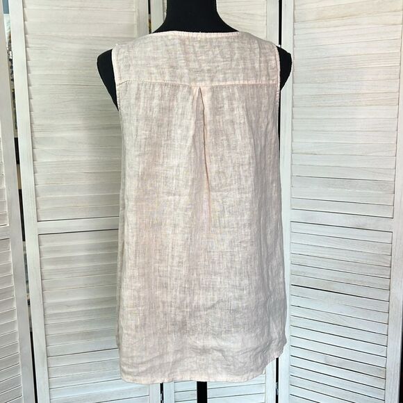 3/$25 Valentina Naldi Linen Sleeveless Tank Top Small - Picture 5 of 9